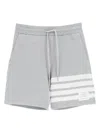 Thom Browne 4 Bar Shorts In Grigio