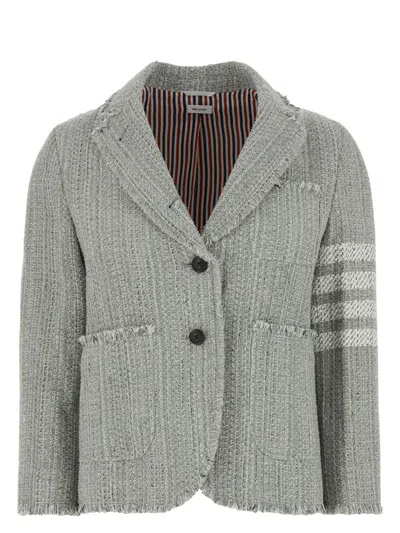 THOM BROWNE WOMEN'S 4 BAR STRIPE TWEED JACKET