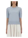 Thom Browne Women's 4bar Knitted Tshirt In Blue