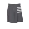 Thom Browne Women 4bar Pleated Skirt In Gray