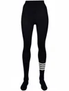 Thom Browne 4 Bar Pointelle-stitch Tights In Blue