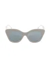 Thom Browne Women's 52mm Cat Eye Sunglasses In Gray
