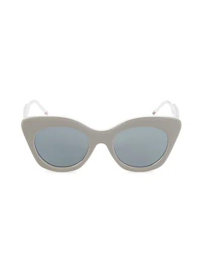 Thom Browne Women's 52mm Cat Eye Sunglasses In Gray