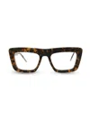 Thom Browne Square-frame Acetate Optical Frames In Tortoise Brown