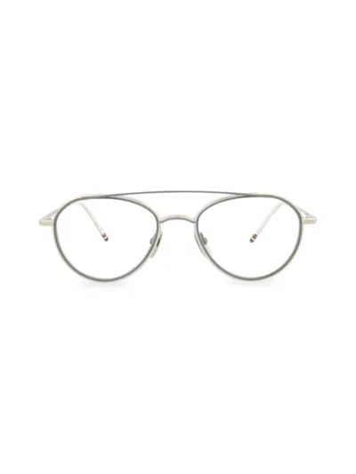 Thom Browne Women's 53mm Aviator Eyeglasses In Gray