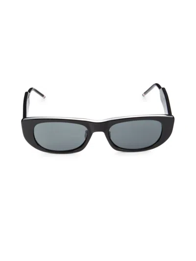 Thom Browne Women's 53mm Oval Sunglasses In Black