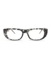 Thom Browne Square-frame Acetate Optical Frames In Grey Tortoise