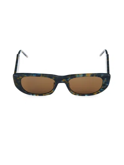 Thom Browne Women's 53mm Rectangle Sunglasses In Brown