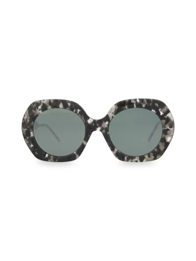 Thom Browne Women's 54mm Round Sunglasses In Grey Torto