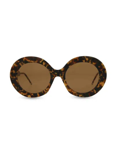 Thom Browne Women's 54mm Round Sunglasses In Tortoise
