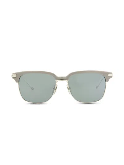 Thom Browne Women's 55mm Square Clubmaster Sunglasses In Grey