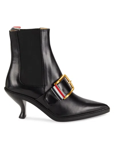 Thom Browne Chelsea-boots Mit Schnalle In Black