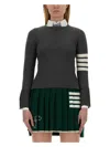 Thom Browne Cashmere Sweater In Grey