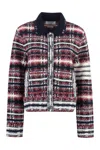 Thom Browne Check-print 4-bar Jacket In Multicolor