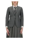 Thom Browne Tailored Grey Jacket With Notched Lapels