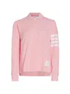 Thom Browne Women's Cotton Four-bar Polo Shirt In Pink