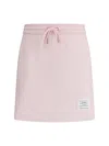 Thom Browne Women Cotton Mini Skirt In Pink