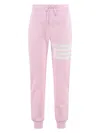 Thom Browne Cotton Piqué Trousers In Pink