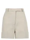 Thom Browne Cotton Shorts In Beige
