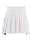 Thom Browne Pleated Mini Skirt In Mixed Colours
