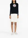 Thom Browne Blue Jacquard Pattern Sweater In 415 Navy