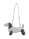 Thom Browne Prada Calf Leather Handbag In Grey
