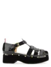 Thom Browne Studded Platform Sandal Open Toe In Black