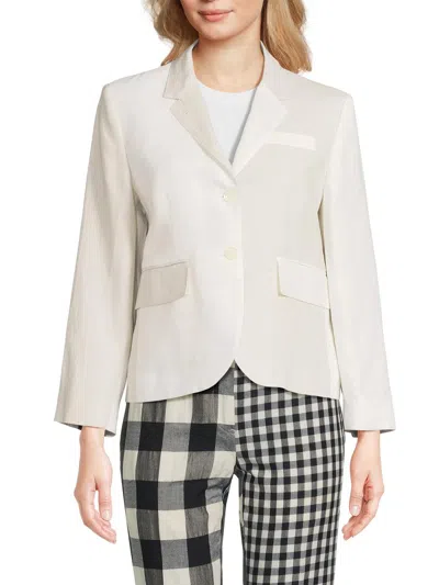 Thom Browne Women's High Armhole Funmix Sport Coat In White