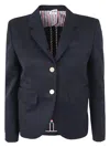 Thom Browne Wool Gabardine Sportcoat High Armhole In Blue