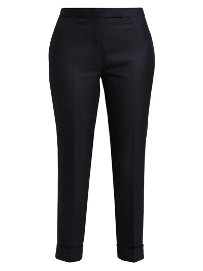 Thom Browne Women's Low-rise Skinny Trousers In Black