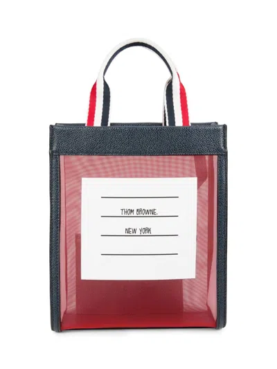 Thom Browne Women's Mesh Tote Bag In Red