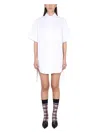 Thom Browne Women's Mini Chemiser Dress In White