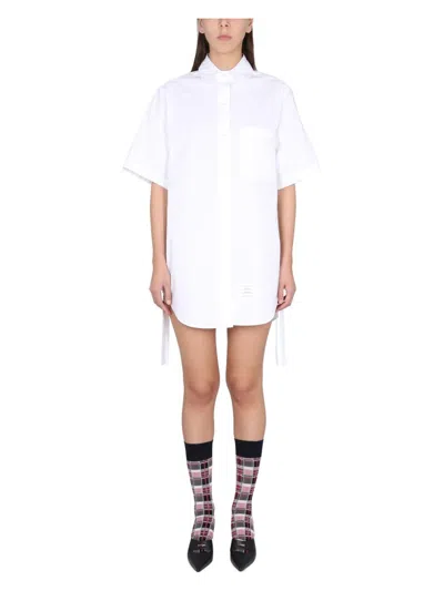 THOM BROWNE WOMEN'S MINI CHEMISER DRESS