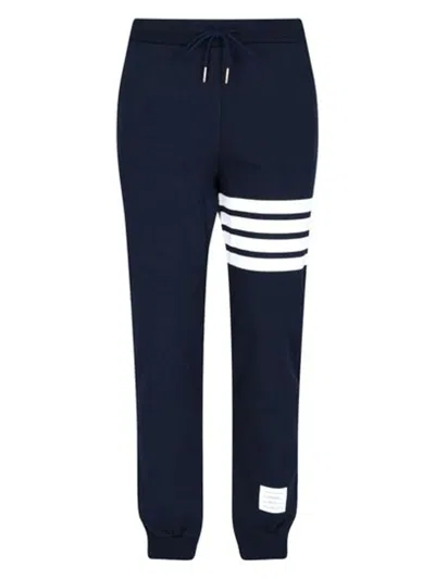 THOM BROWNE WOMEN'S NAVY COTTON JOGGERS