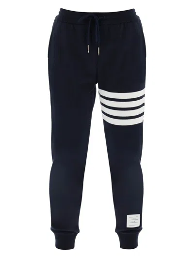 THOM BROWNE WOMEN'S NAVY COTTON JOGGERS