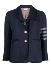 Thom Browne Single Breasted Jacket In Blue