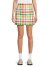Thom Browne Women's Plaid Pencil Miniskirt In Seasonal Multi