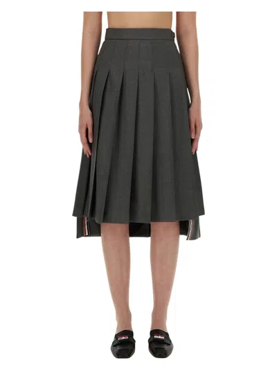 Thom Browne Women's Pleated Midi Skirt
