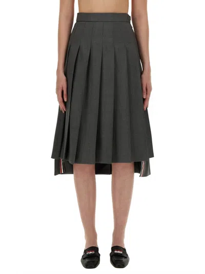 Thom Browne Women Pleated Midi Skirt
