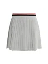 Thom Browne Pleated Miniskirt In White