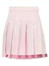 Thom Browne Women Pleated Oxford Skirt In Pink