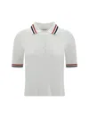 Thom Browne Rwb Polo In White