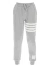 Thom Browne Four Stripes Track Pants In Gray