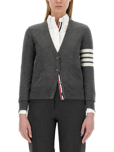 Thom Browne Women Relaxed Fit Cardigan In Grey