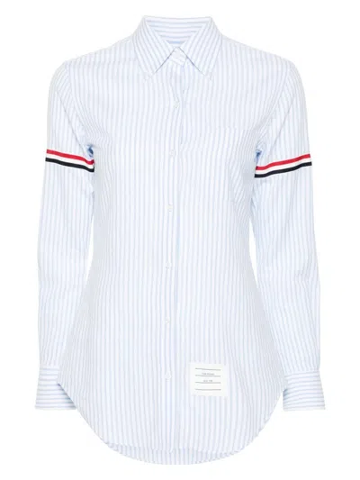 Thom Browne Women's Rwb Cotton Shirt In Clear Blue
