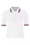 Thom Browne Rwb Polo In White