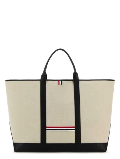 Thom Browne Women's Sand Canvas Travel Bag In Brown