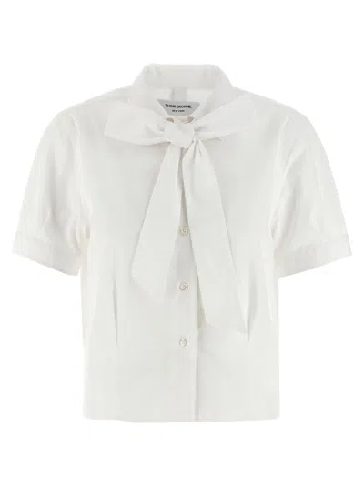 Thom Browne Women's Sash Shirt In White