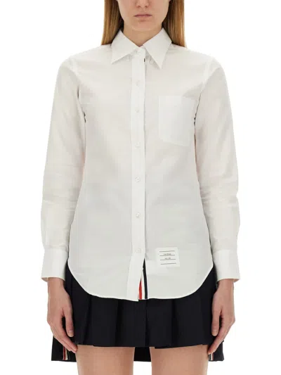 Thom Browne Women Shirt With Logo In White