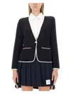 Thom Browne Women's Single-breasted Jacket In Blue